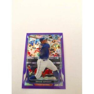 2014 Bowman Chrome Purple Refractors #81 David Wright 051/150 (057)